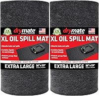 Vista 9 de Drymate Alfombra de mantenimiento premium para derrames de aceite para piso de garaje (60" x 72"), absorbente, impermeable, contiene líquidos