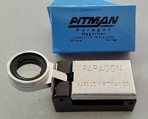 PITMAN Paragon 10X  10 Power PRINTER'S FOLD-Out LupaLOUPELoup