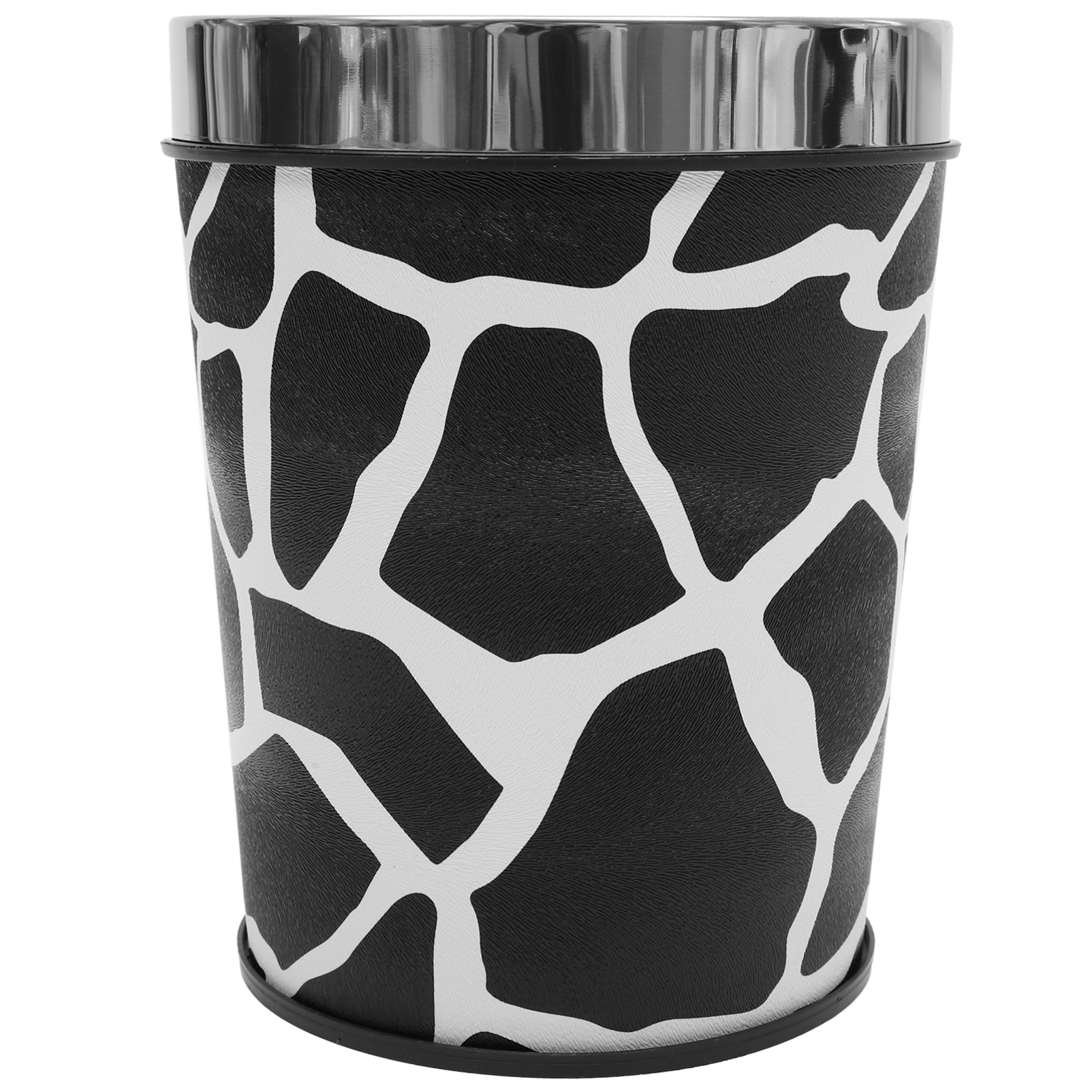 Image of Luxshiny Retro Uncovered Trash can 10.03 in Wastebasket with Large Opening Compact Kitchen Garbage can for Bedroom Office Bathroom Living Room Under Sink Storage