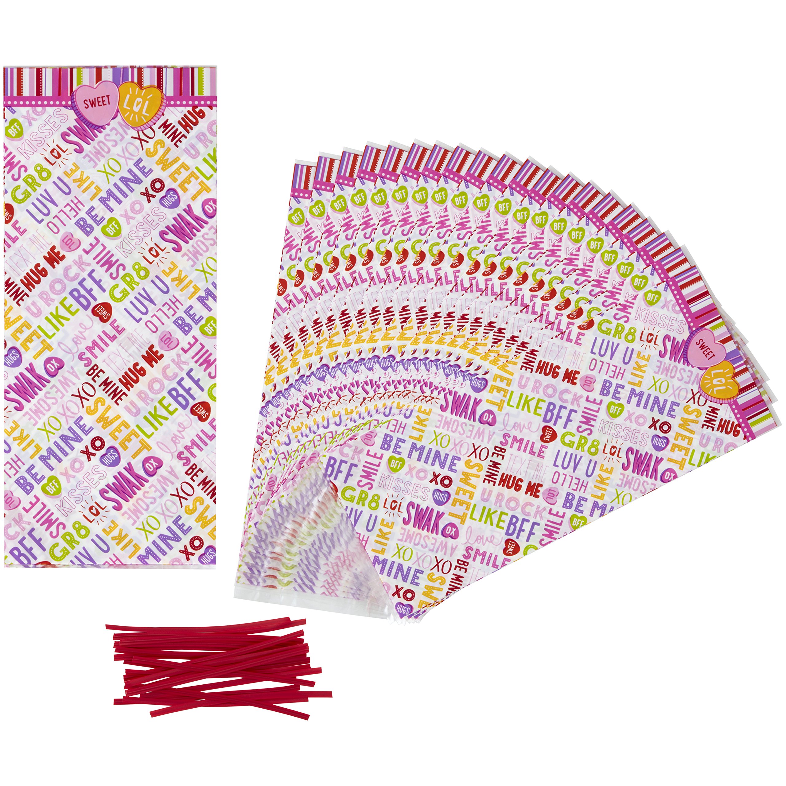 Wilton 20 Count Words Can Express Standard Bag, Multicolor