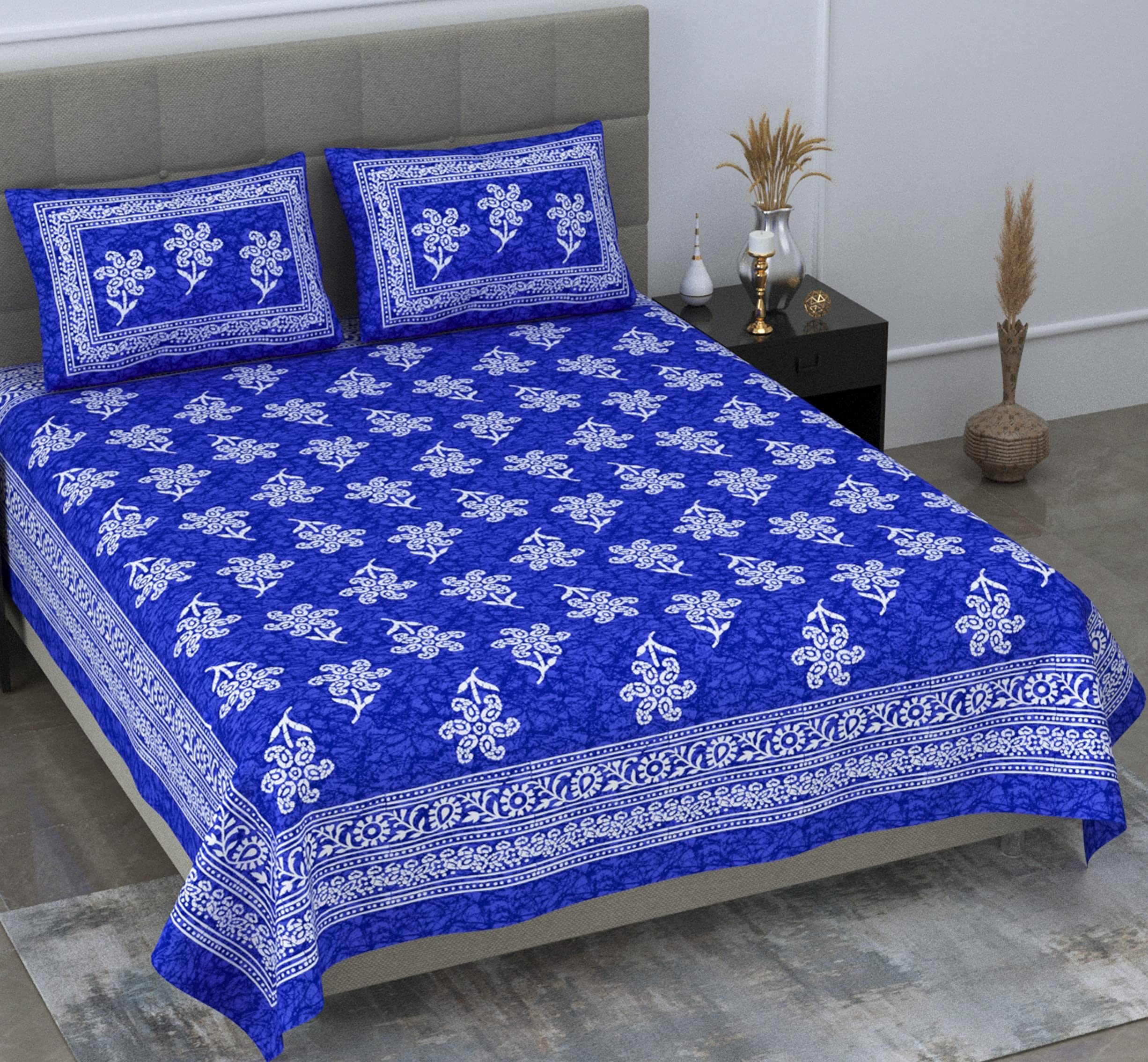 SheetKart 144 TC 100% Cotton Batik Printed Double Bedsheet with 2 Pillow Covers, Burgundy Red (B08RSFSVN4) Amazon Price History, Amazon Price Tracker