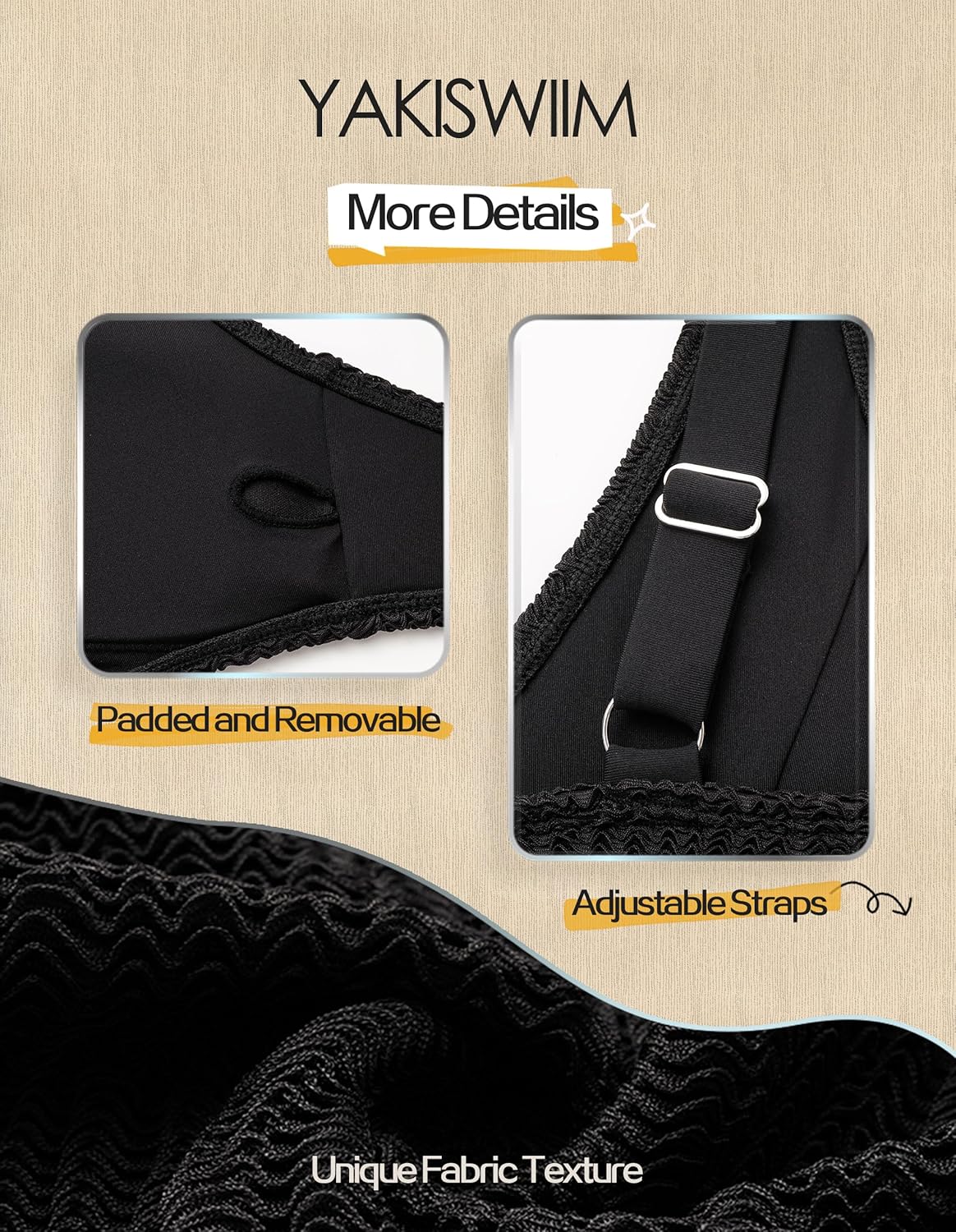 Womens Sexy One Piece Bathing Suits Tummy Control Scoop Neck Padded Swimsuit Open Back High Cut Slimming Swimwear - Image 5