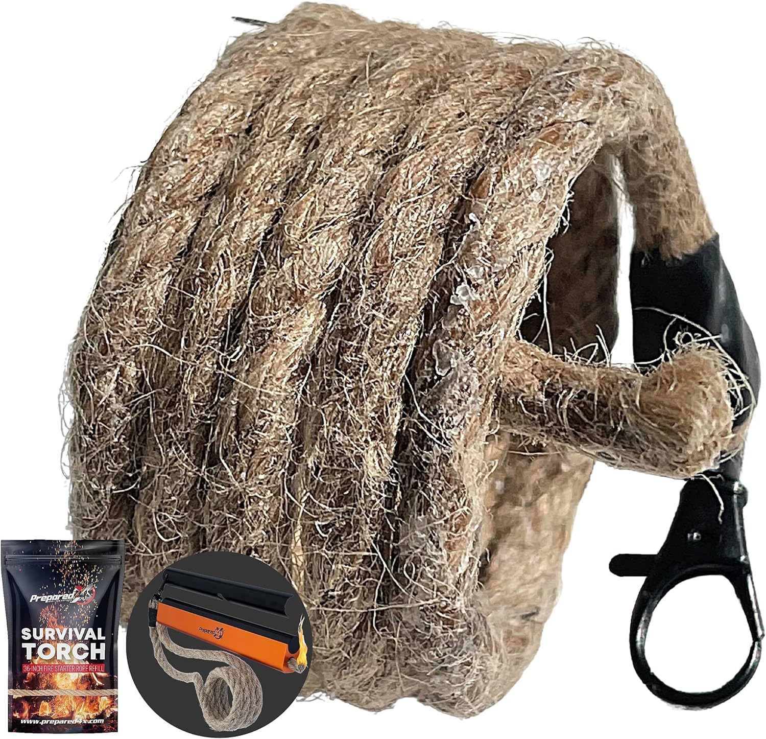 PREPARED4X Fire Starter and Rope Refill Bundle : Sports & Outdoors