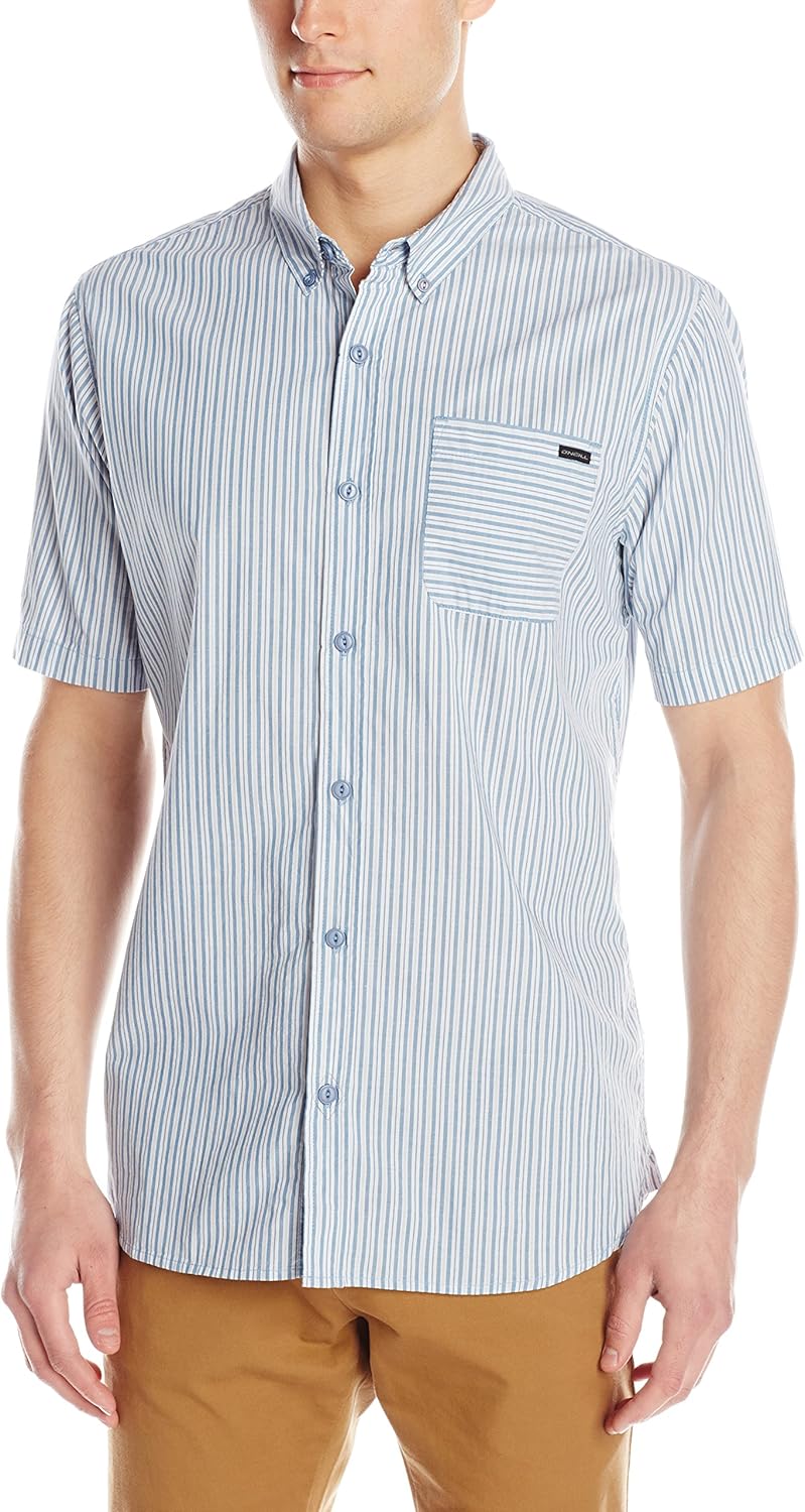 O'Neill Men's Interstate Pinstripe Woven Shirt
