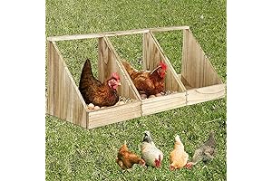 3 Pack Wooden Nesting Boxes for Chickens, Ducks and Other Small Animals