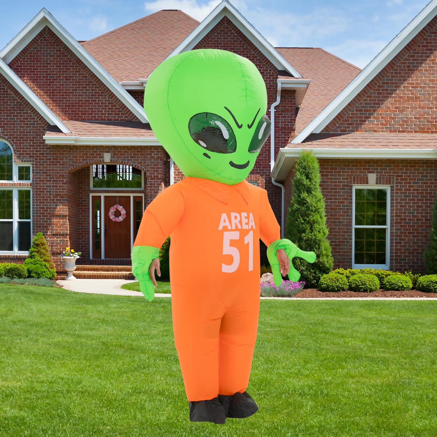 Blow Up Party Costumes,Inflatable Costume Adult,Inflatable Alien Costume,Halloween Costumes for Men/Women,X-Large Size - Image 2