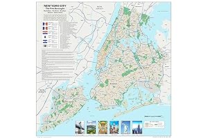 New York City Blueprint Extra Large Poster Map