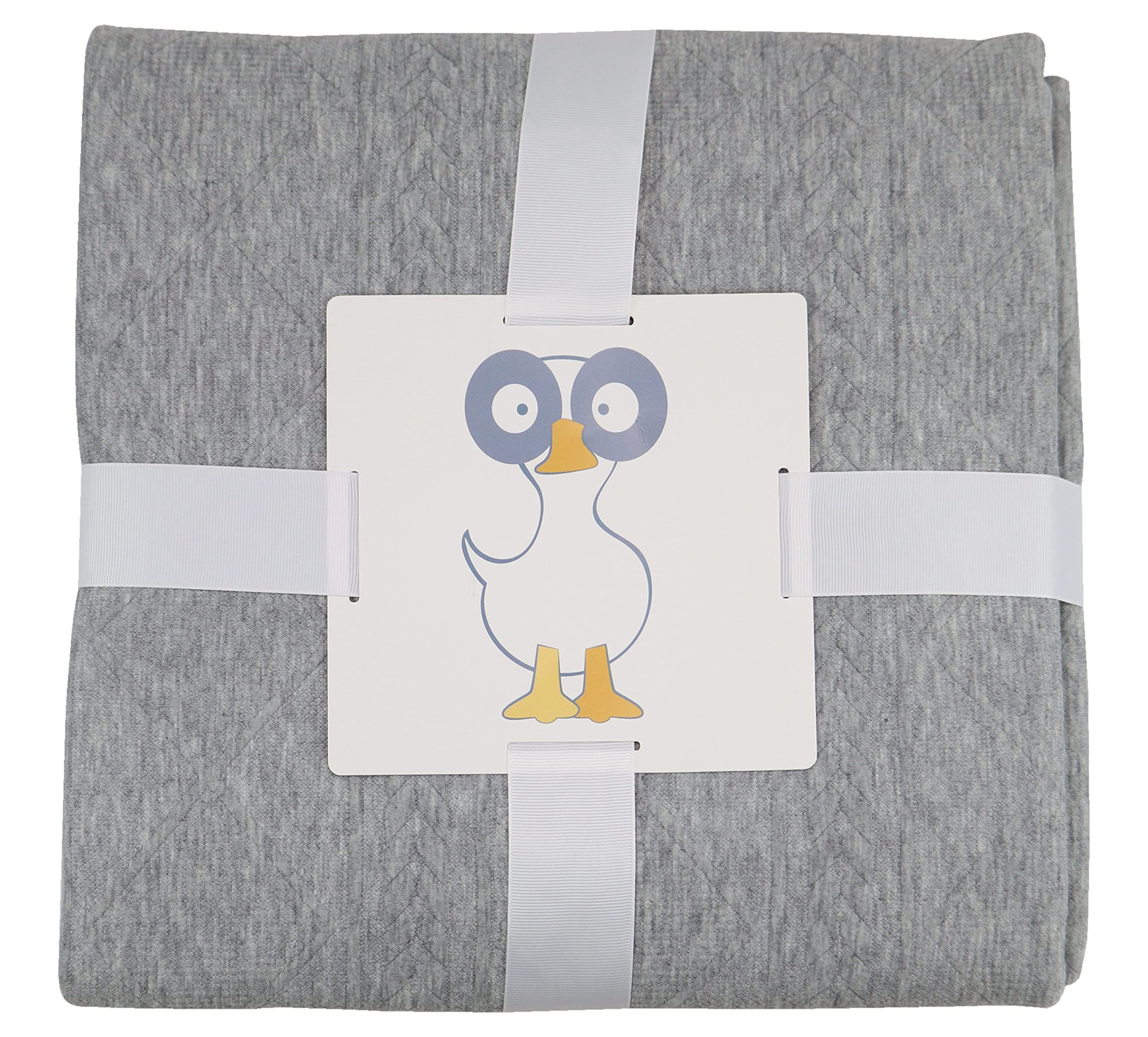 GooseWaddle Super Soft Luxury Knit Throw for Kids and Adults, 50" x 60" - Gray (Gray) GooseWaddle Luxury Gray Knit Throw Blanket (50”x60”), Premium Comfort from
