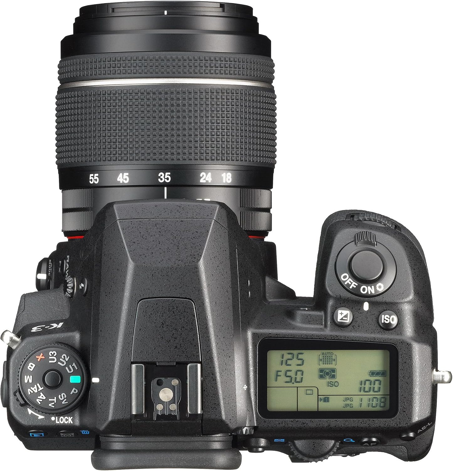 Pentax K-3 lens kit w/ 18-135mm WR 24MP SLR Camera with 3.2-Inch TFT LCD and 18-135mm WR f 3.5-5.6 (Black)