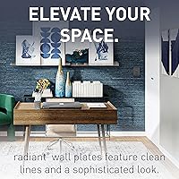 Vista 3 de Pass & Seymour RWP26WCC10 - Plato de pared, plástico, 0.04 onzas (1 gramo), color blanco, RWP263BKCC6