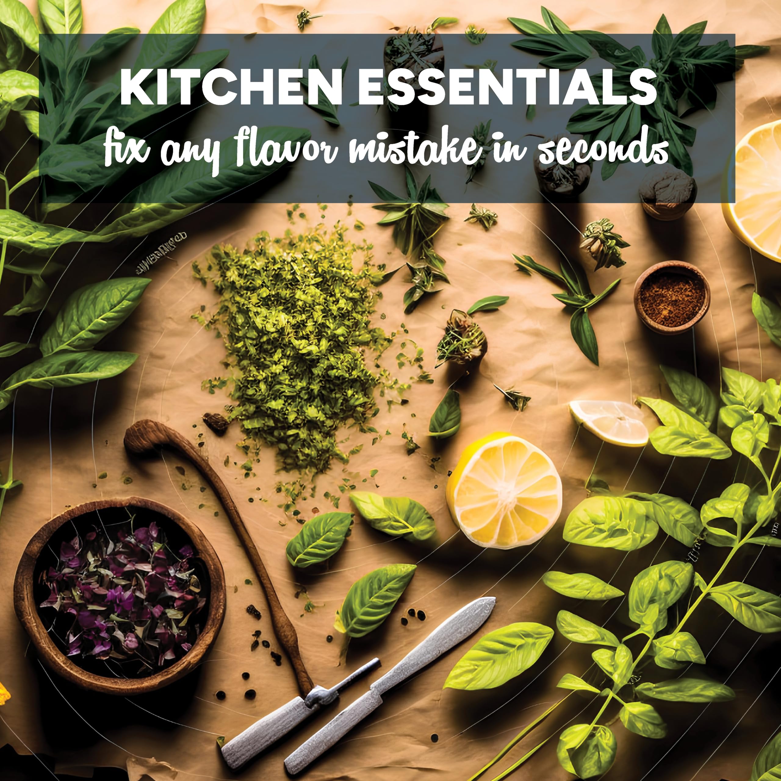 Kitchen Ninja Chart: Krótki przewodnik po poradach kulinarnych, poprawkach smaku, posiłkach w spiżarni i łatwych konwersjach – niezbędna książka kucharska dla początkujących i zapracowanych