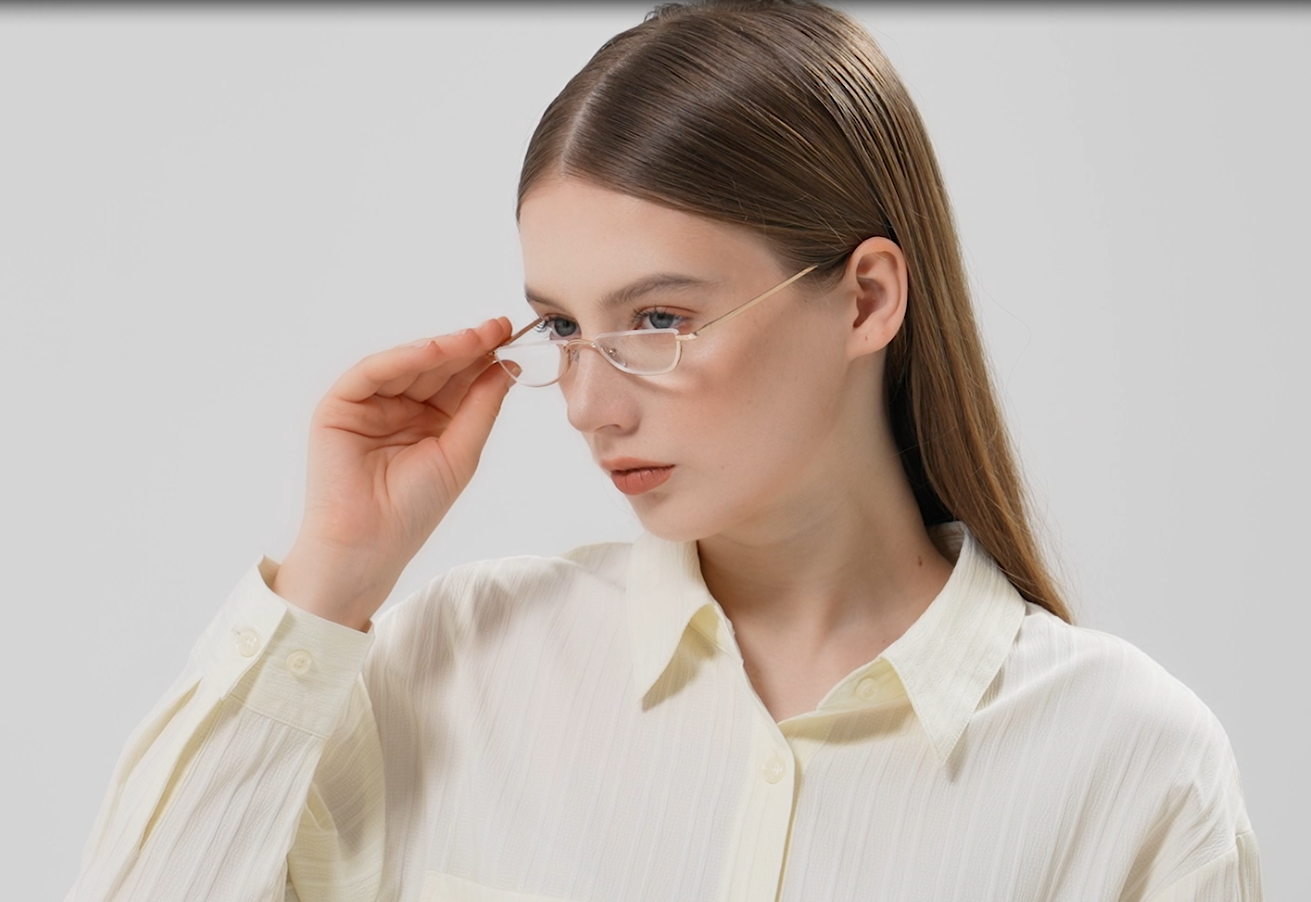 Hubeye 2 Paia Occhiali Da Lettura Mezzaluna In Metallo Ultraleggero Da - Foto 6