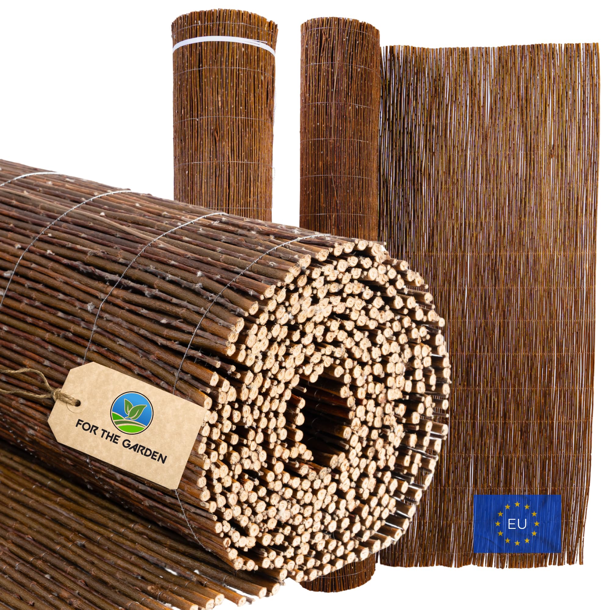 Canisse Osier Déco Naturelle 40 x 300 cm Brise Vue Jardin Balcon Cloture Exterieur Pare Soleil
