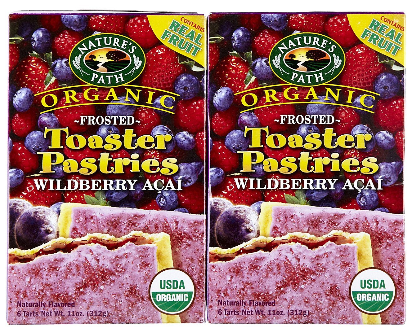 Natures Path, Frosted Toaster Pastry, Wildberry Acai, 11 Ounce