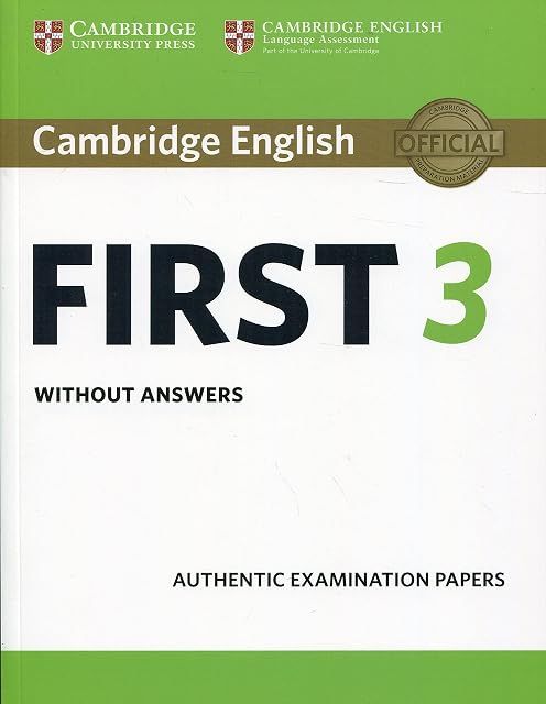 Portada de Cambridge English First 3 Student S Book Without Answers