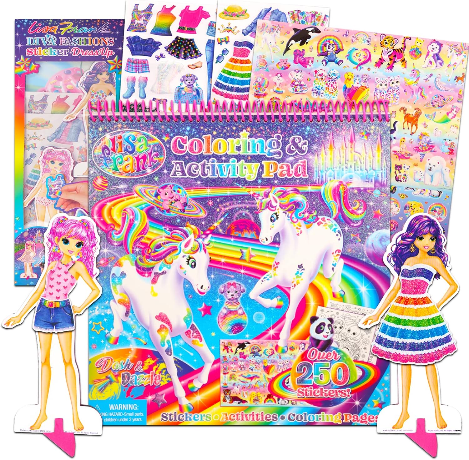 Lisa Frank Sticker Super Pack Lisa Frank Sticker Box and Sticker