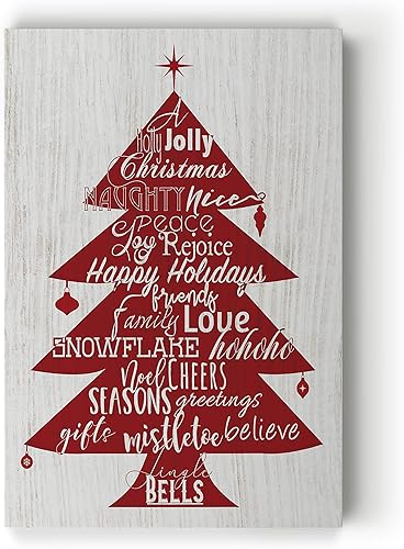 Renditions Gallery Holly Jolly Tree' de Daniela Santiago Gallery - Lienzo decorativo para pared, 24 x 32 pulgadas, WC16-IHXMAS32-R