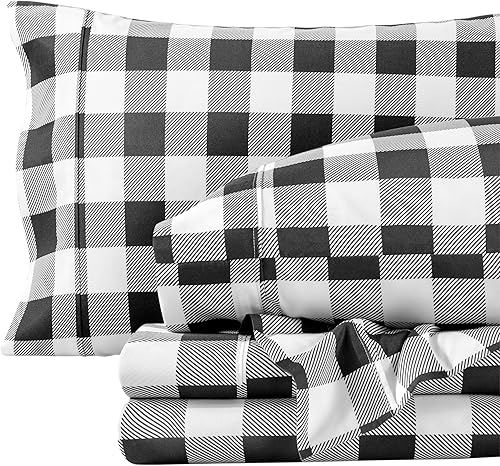 Miniatura 82 de Bare Home Juego de sábanas de tamaño individual XL, tamaño de dormitorio universitario, sábanas de microfibra ultrasuave de 1800 hilos, bolsillos 22