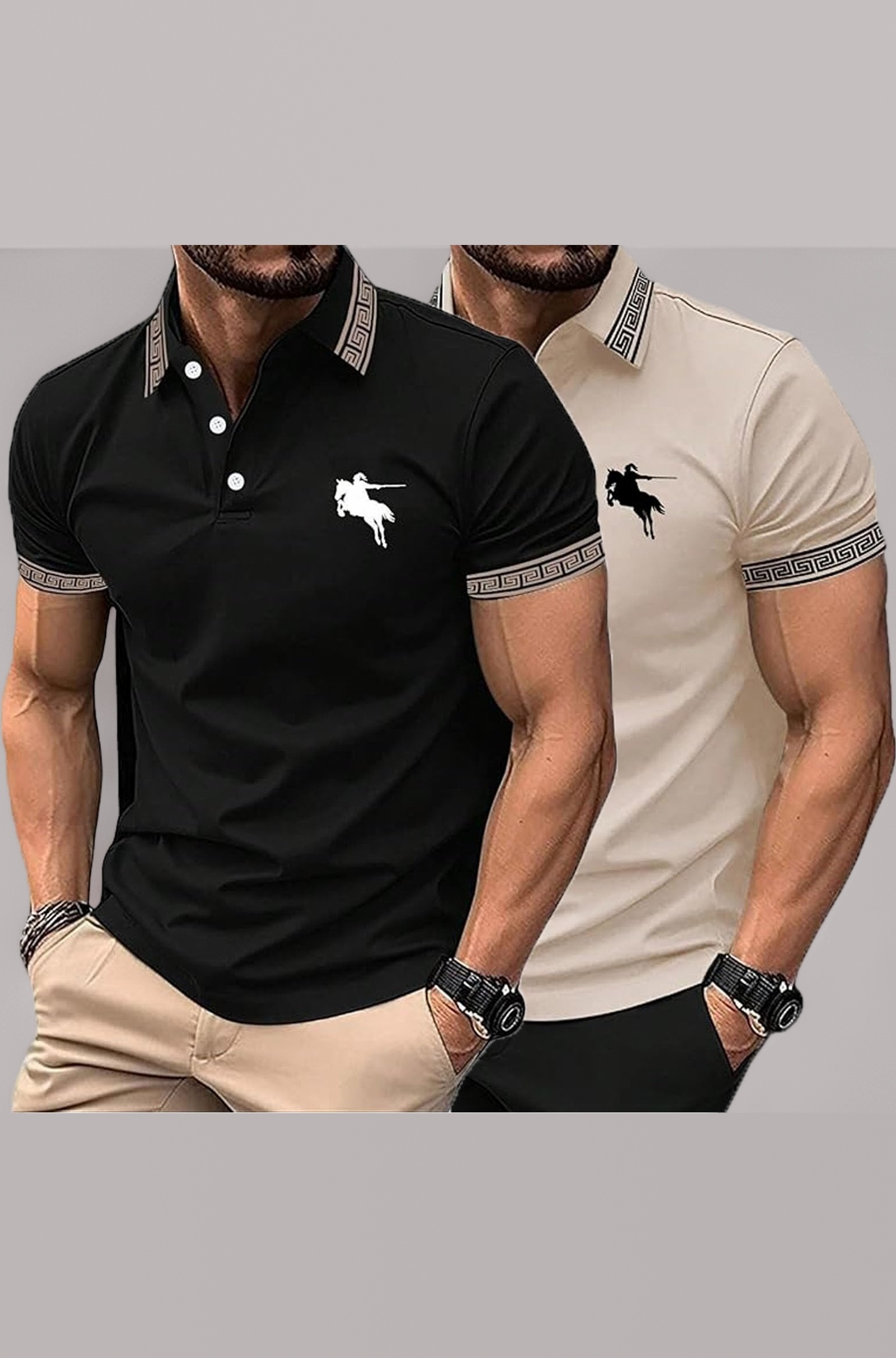 Lymio Polo T Shirt for Men || T Shirt for Man || Collar T Shirt Style Men (Packs Also Available) (Polo-34-37)