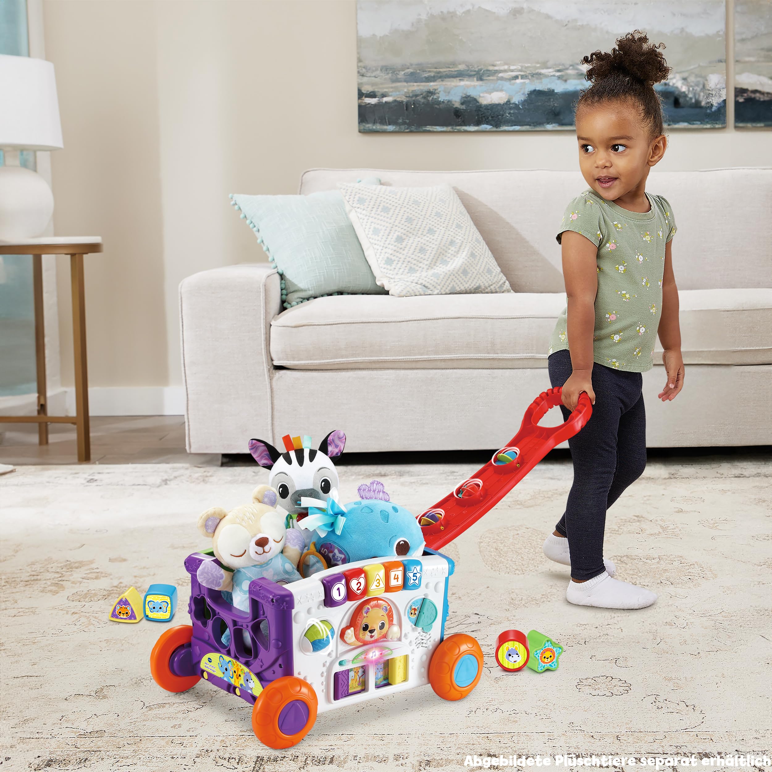 VTech Baby Mein erster Bollerwagen – Schieb- und Ziehwagen mit Musik