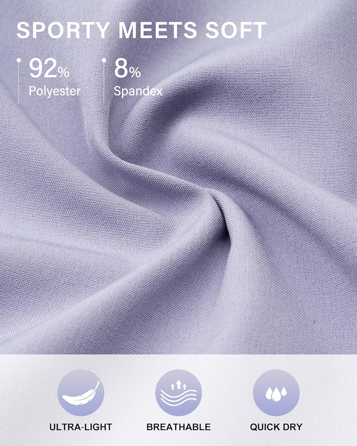 Stelle Women's 2 in 1 Running Shorts Athletic Workout Gym Shorts High Waisted Shorts with Liner Zipper Pockets - Image 6