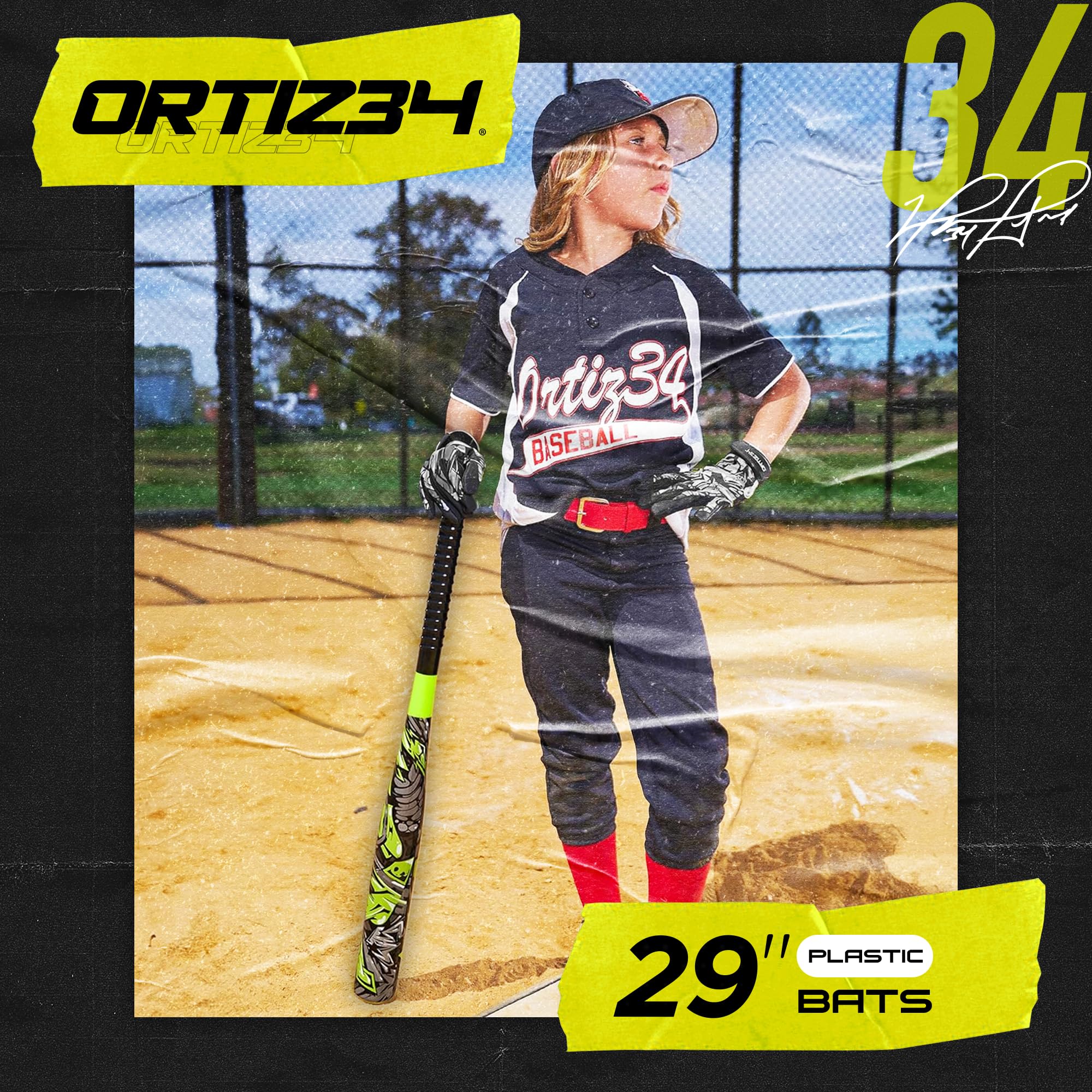 Amazon | Ortiz34 バット&ボールセット - グラフィティプラスチック