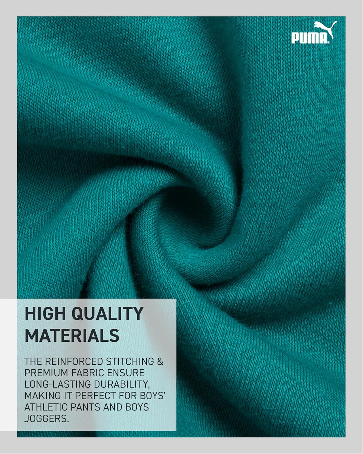 PUMA Boys Sweatpants Set - 2 Piece Soft Fleece Crewneck Pullover Boys Sweatshirts and Jogger Pants Kids Activewear Set (8-16) - Image 5