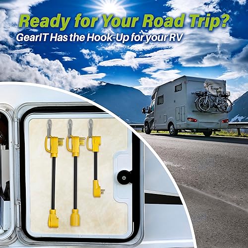 Miniatura 6 de Cable adaptador de interruptor de transferencia de generador de 4 clavijas de 50 amperios a 30 amperios, macho de 50 amperios a hembra de 30