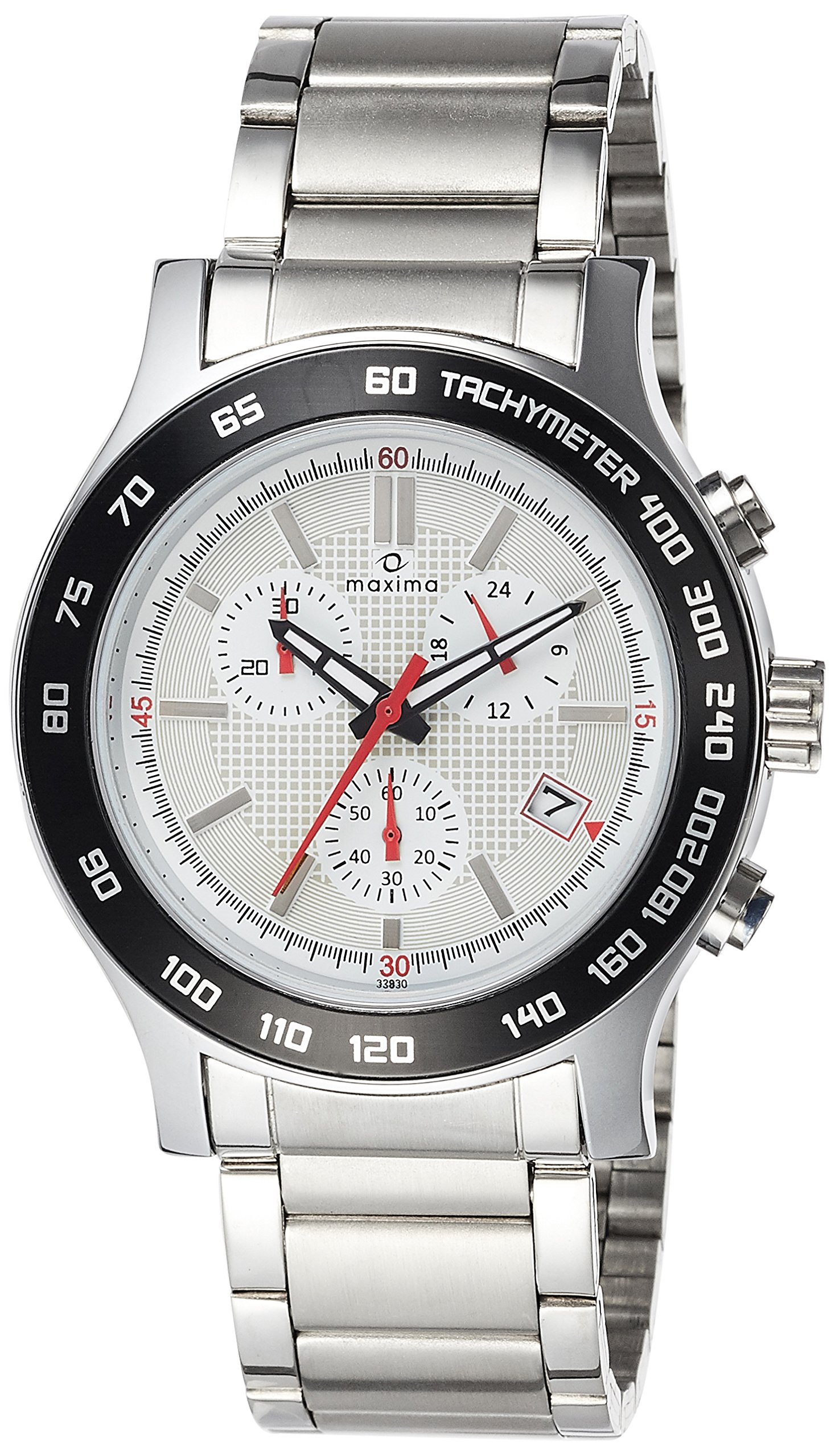 Maxima Plastic Attivo Chronograph White Dial Analog Watch for Men -32930Cmgi, Black Band (B010AAUVCQ) Amazon Price History, Amazon Price Tracker