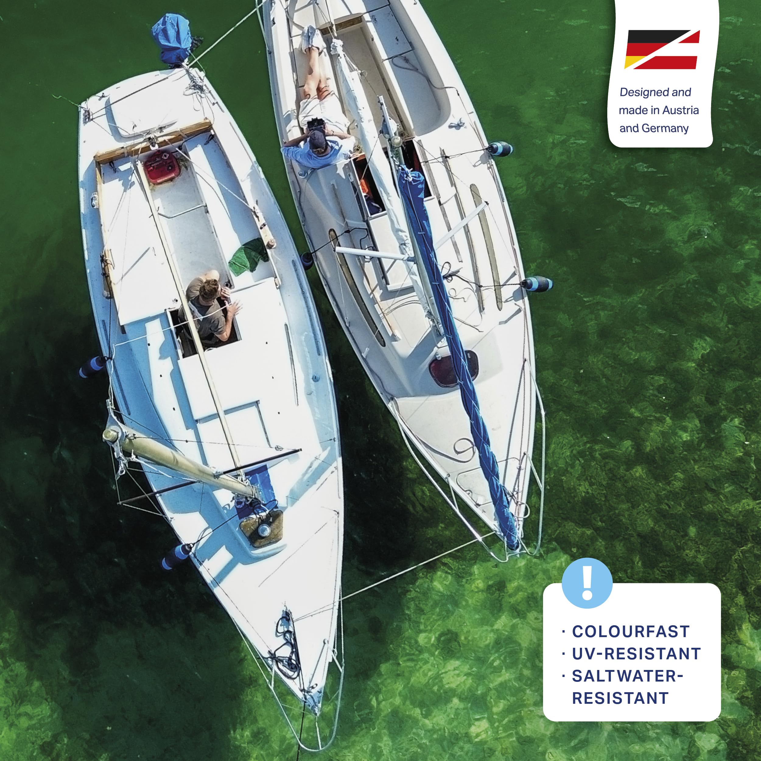 Bootsfender teleskopierbar – platzsparender Premium Fender für Boote, wartungsfrei ohne Luft & rumpfschonend, Geräuschlos ohne Quietschen für Segelboot & Motorboot