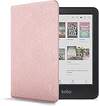 Forefront Cases Case for Kobo Clara Colour and BW (Models: 2024) - Thin, Light and Protective Case for Kobo Clara Colour and BW - Smart Auto Sleep Wake Function (Case) - Rose Gold