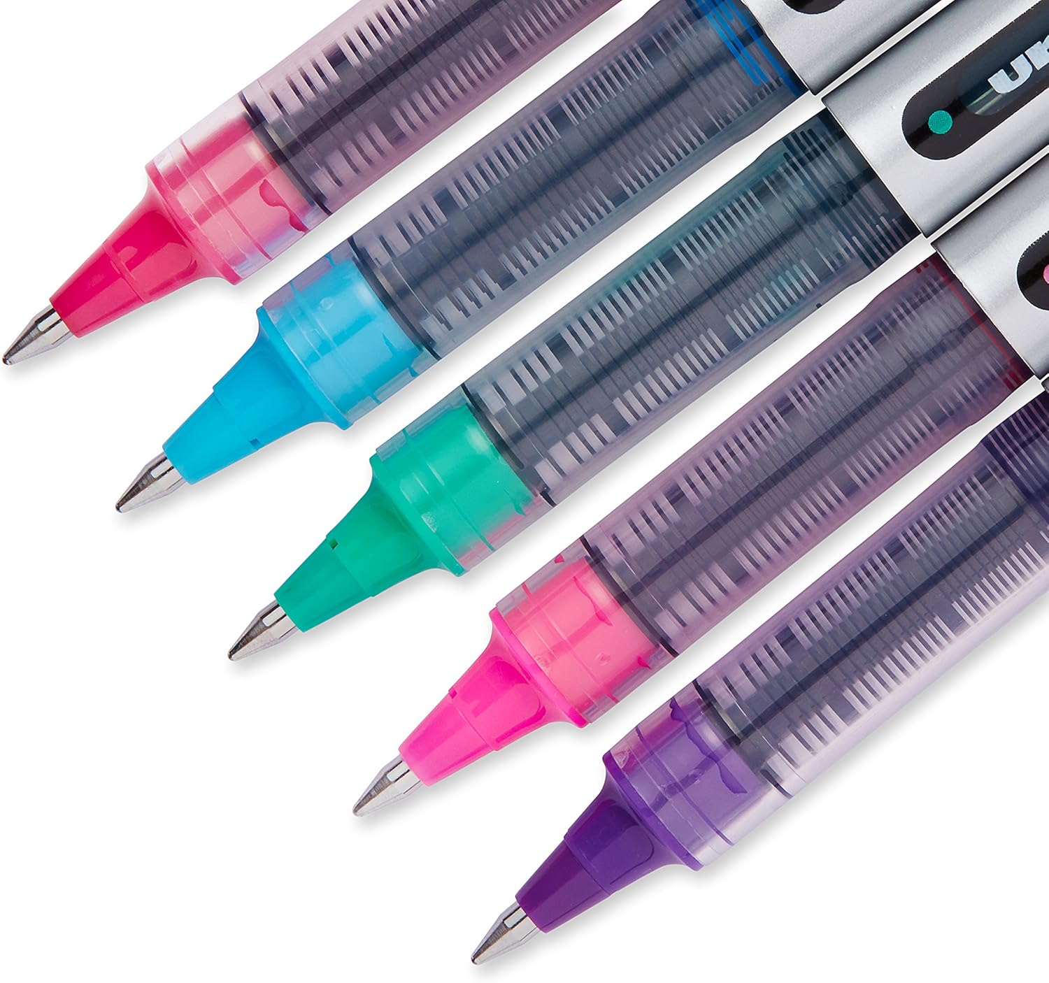 uni-ball Vision Rollerball Pens Fine Point, 0.7mm, Fashion Colors, 5 Pack : Everything Else