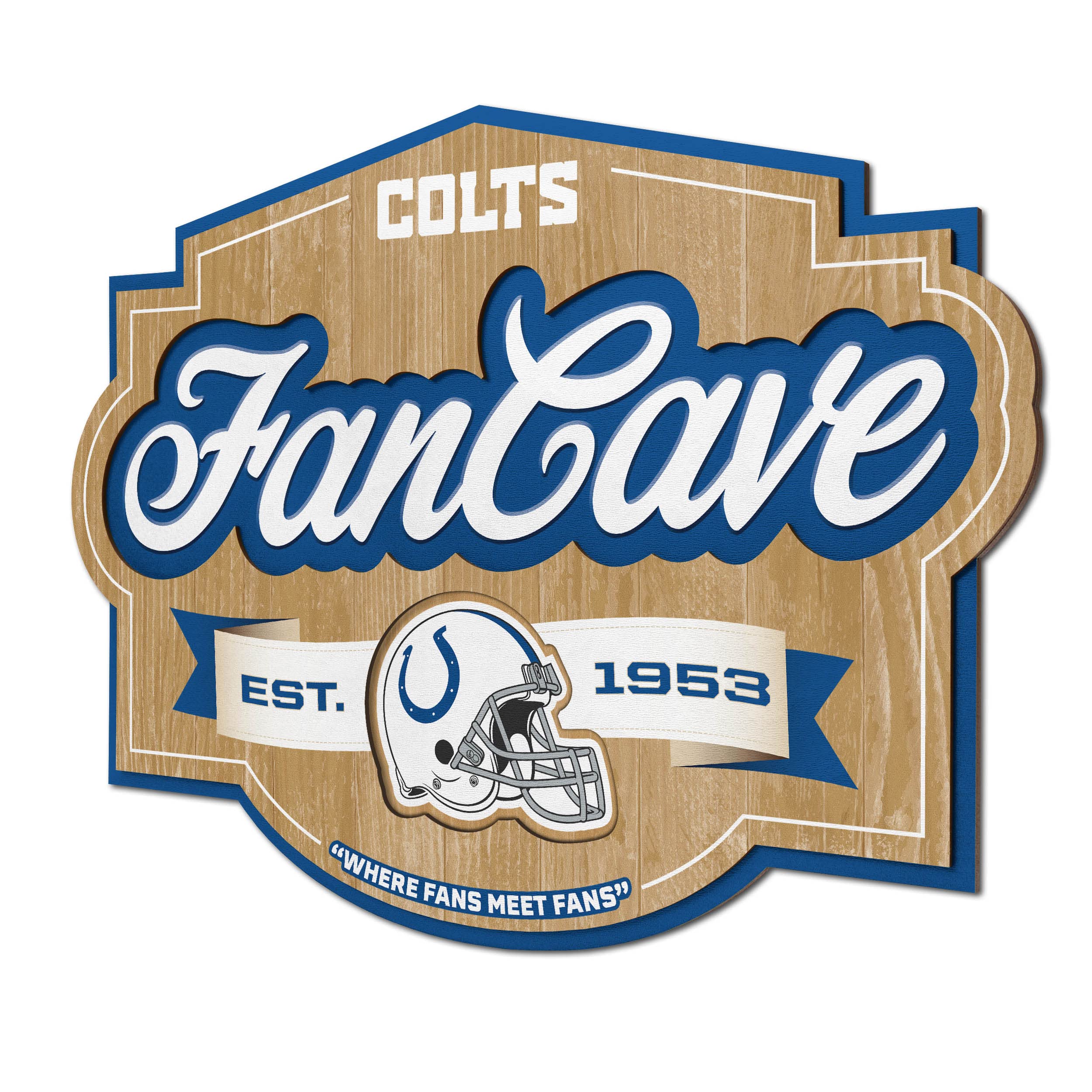 YouTheFan NFL Indianapolis Colts FanCave Wall Art