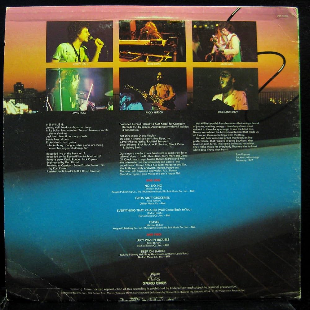 WET WILLIE レコード【特価】未開封 Wet Willie - Left Coast Live - Amazon.com Music