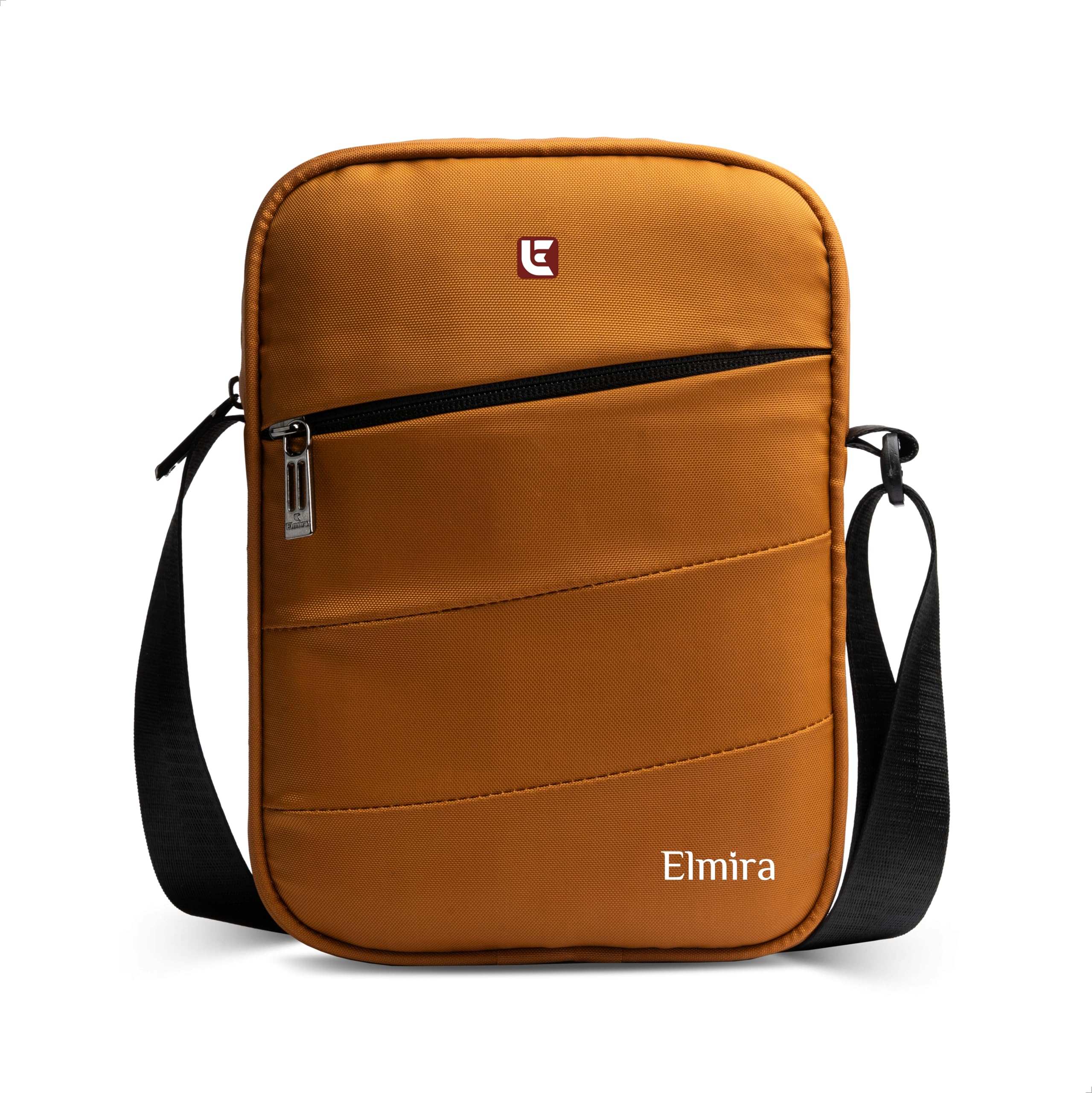 ELMIRA Sling Bag for Men and Women Water-Resistant Passport bag Small One Side Shockproof Travel Cross Body Messenger Handbag