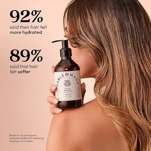 Miniatura 4 de Fable & Mane Champú hidratante, hidrata y limpia el cabello seco y dañado con aloe vera y aceite de coco. Para tipos de cabello medio a grueso