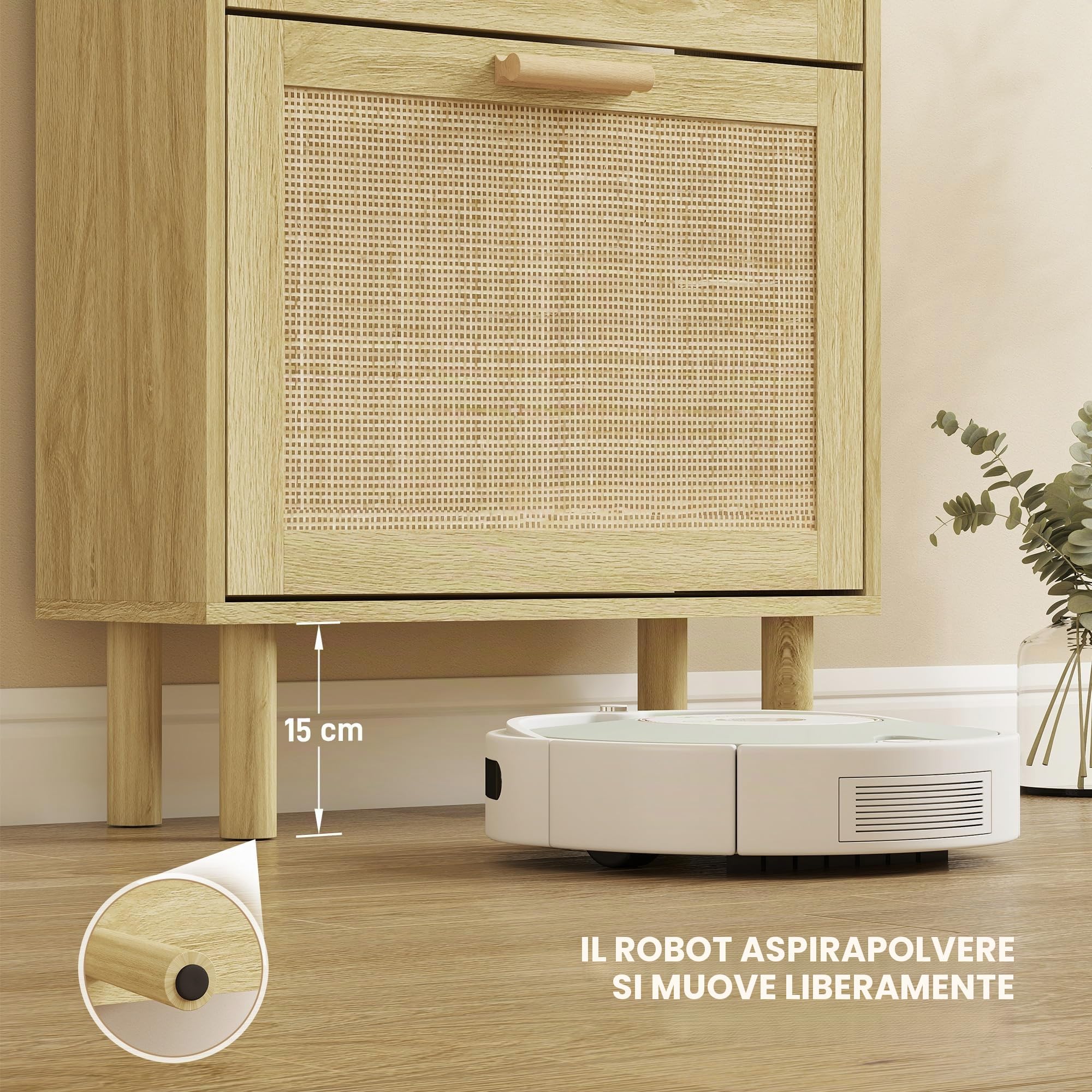HOMCOM Scarpiera Salvaspazio Slim 2 Ante Ribalta 80x24.5x110 cm Rovere | Scarpiera Boho Ingresso, Ripiani Regolabili, Piano Superiore, 4 Gambe, Porta Scarpe per 12 Paia