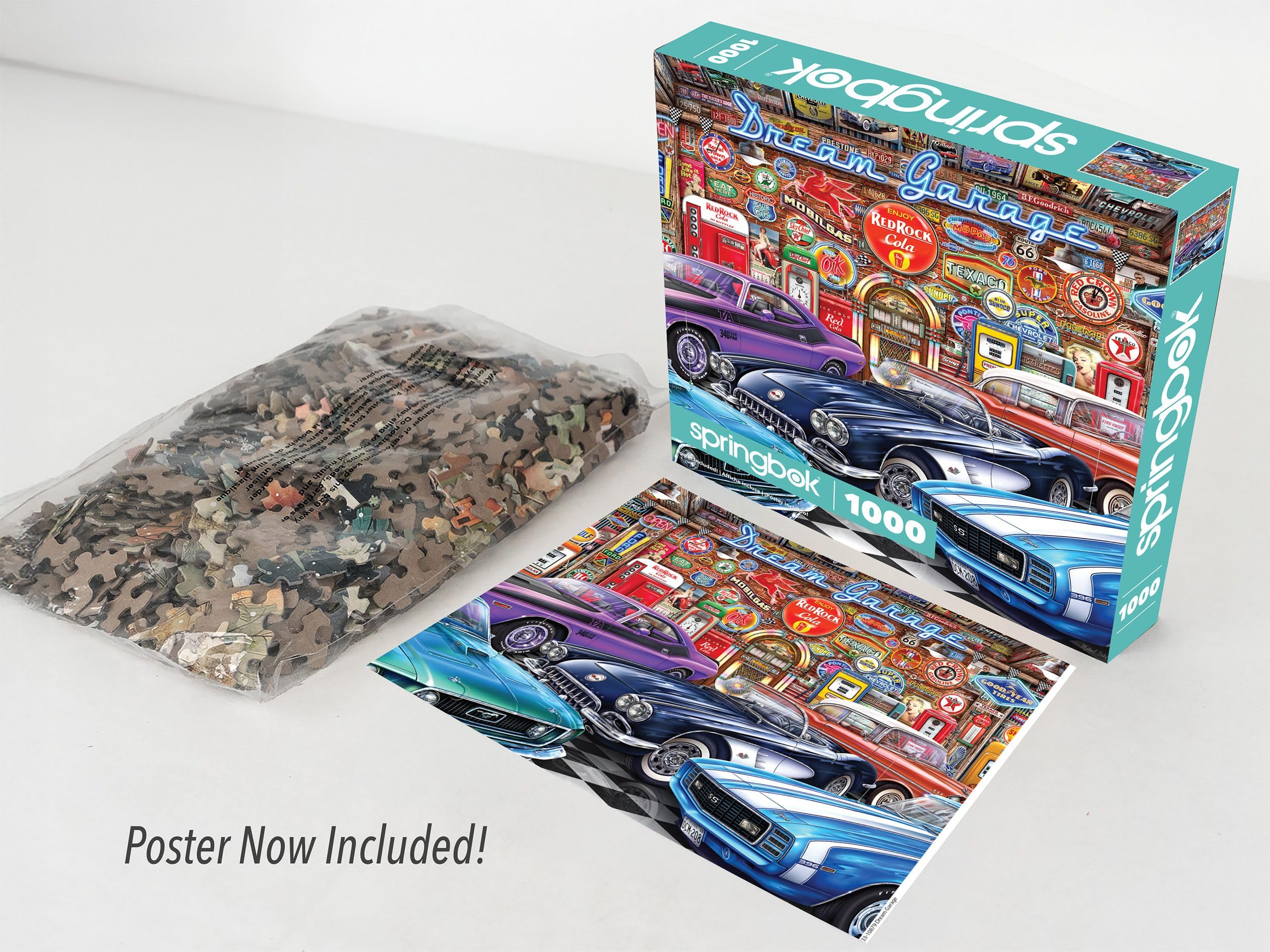 Megabass ワールドフロッグセレクション 2020 Springbok 's 1000 Piece Jigsaw Puzzle Dream Garage : Amazon.com.br