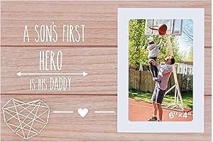 Father's Day Gift for Dad from Son - Wooden Picture Frame