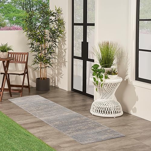 Vista 78 de Nourison Home Essentials - Alfombra moderna de 5 x 7 pies, gris/beige