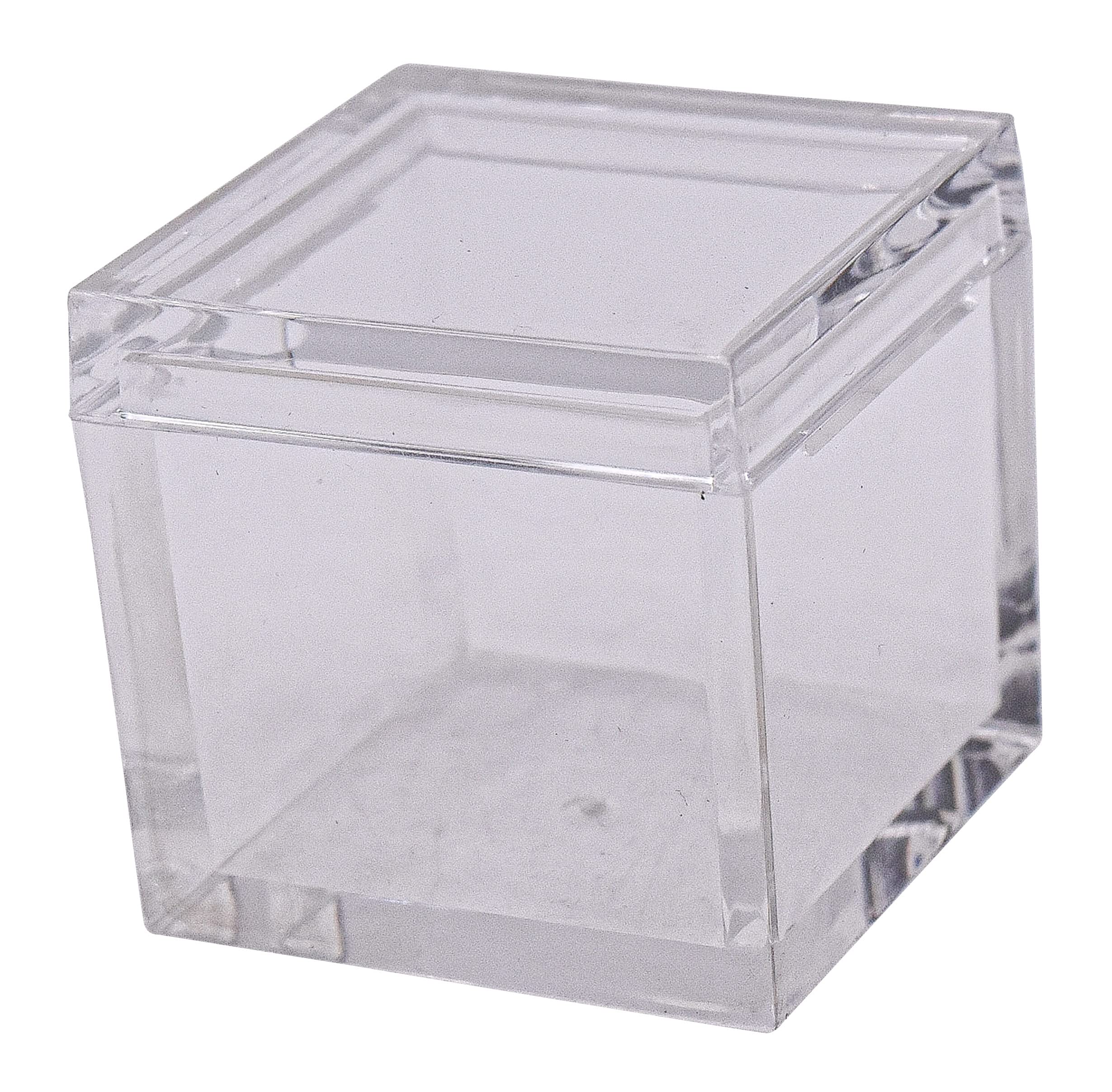 Lot de 10 plateaux en acrylique pour cubes d'éléments transparents de 25,4 mm - Support de table périodique pour collections d'éléments - Éducation scientifique