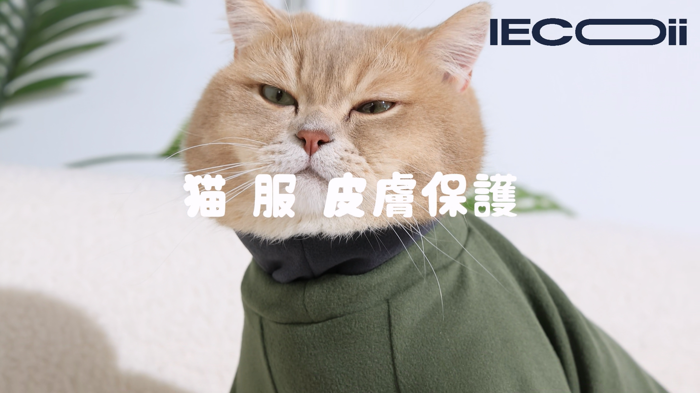 Amazon | IECOii 猫服 柔らかくて肌に優しい猫 術後服 粘着性の素材