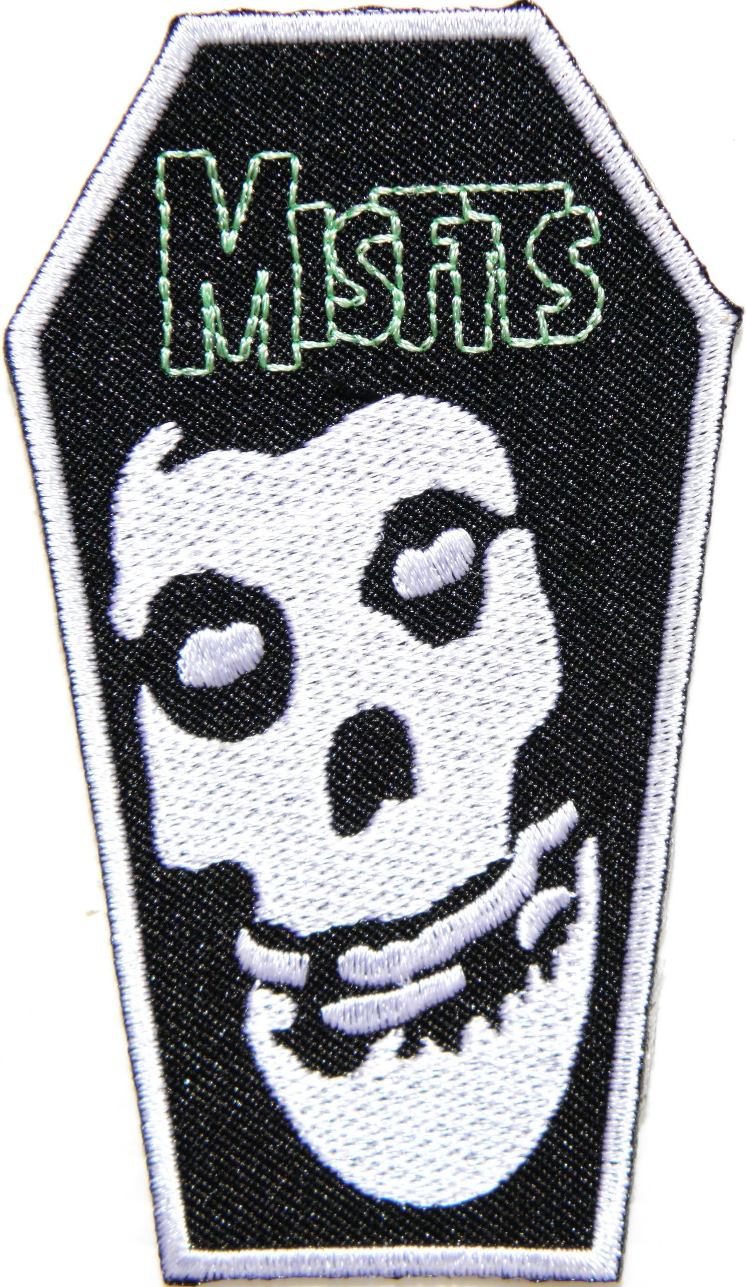 Misfits Casket Music Band Logo Heavy Metal Punk Rock Rockabily Jacket T-shirt Patch Sew Iron on Embr