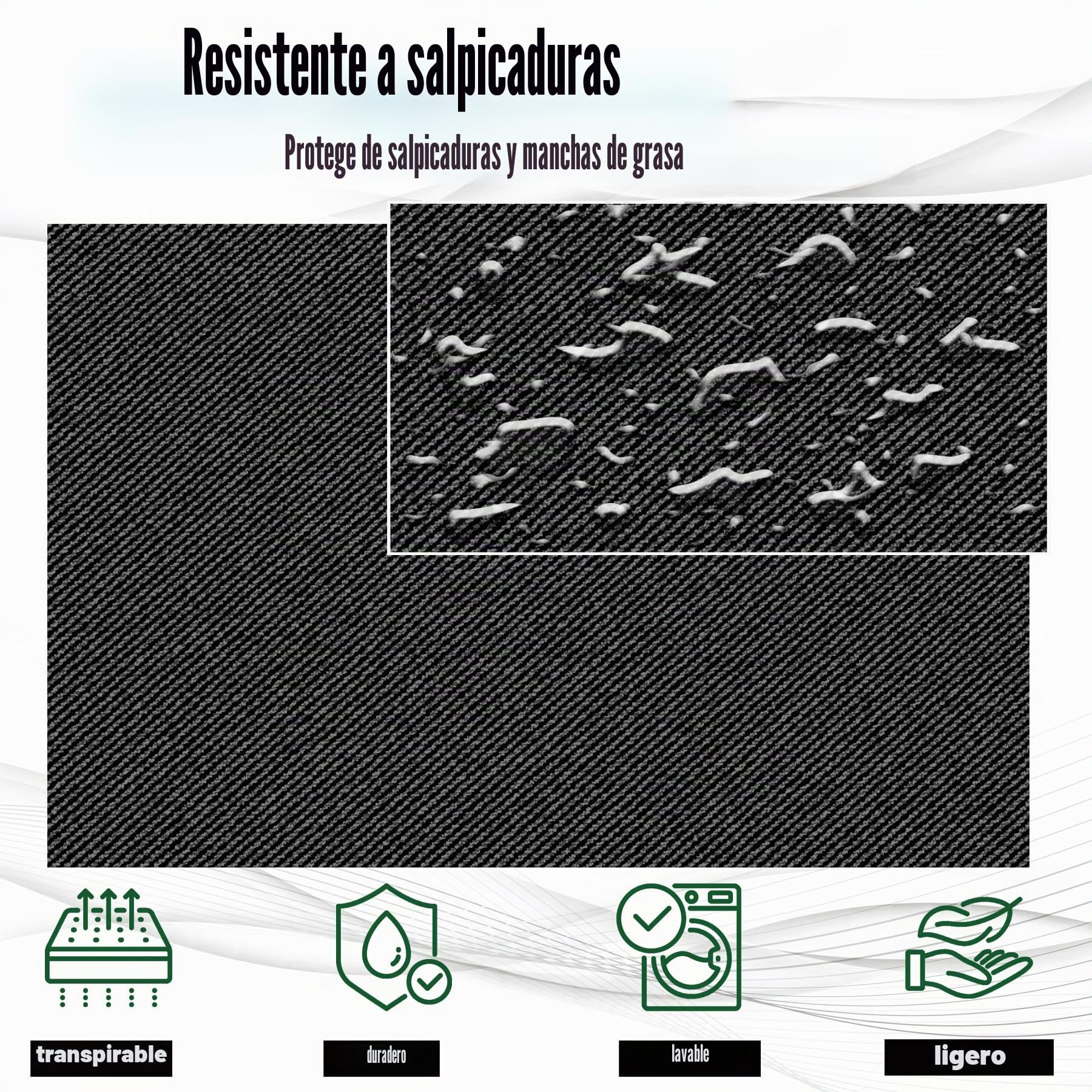 NOBONDO, Delantales unisex con 2 bolsillos espaciosos, lavables a máquina para cocina, manualidades, barbacoa o dibujo, 12 unidades, Negro