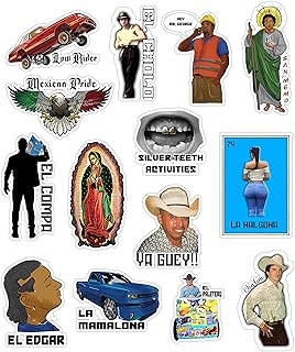 Mexican 14 pcs Sticker Pack Vinyl Hard Hat Hardhat Stickers 3 inch 2022 Decal Chicano