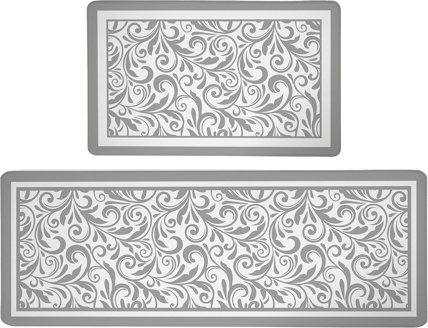 weesire Gray Kitchen Rug Anti Fatigue Mats for Kitchen Floor Kitchen Rugs Grey