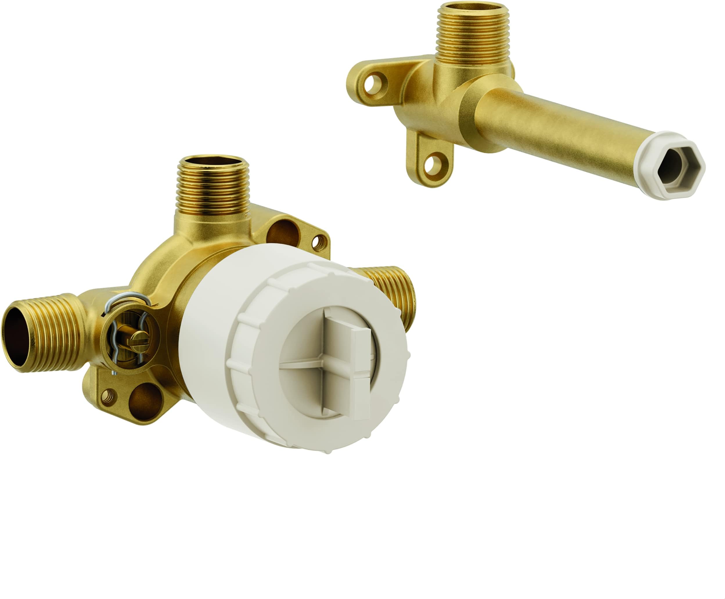 Moen WMV130CIS M-Pact Single Handle Wall Mount Filler High Flow Tub Faucet Rough-in Valve with CC/ICS Connections, or Unfinished