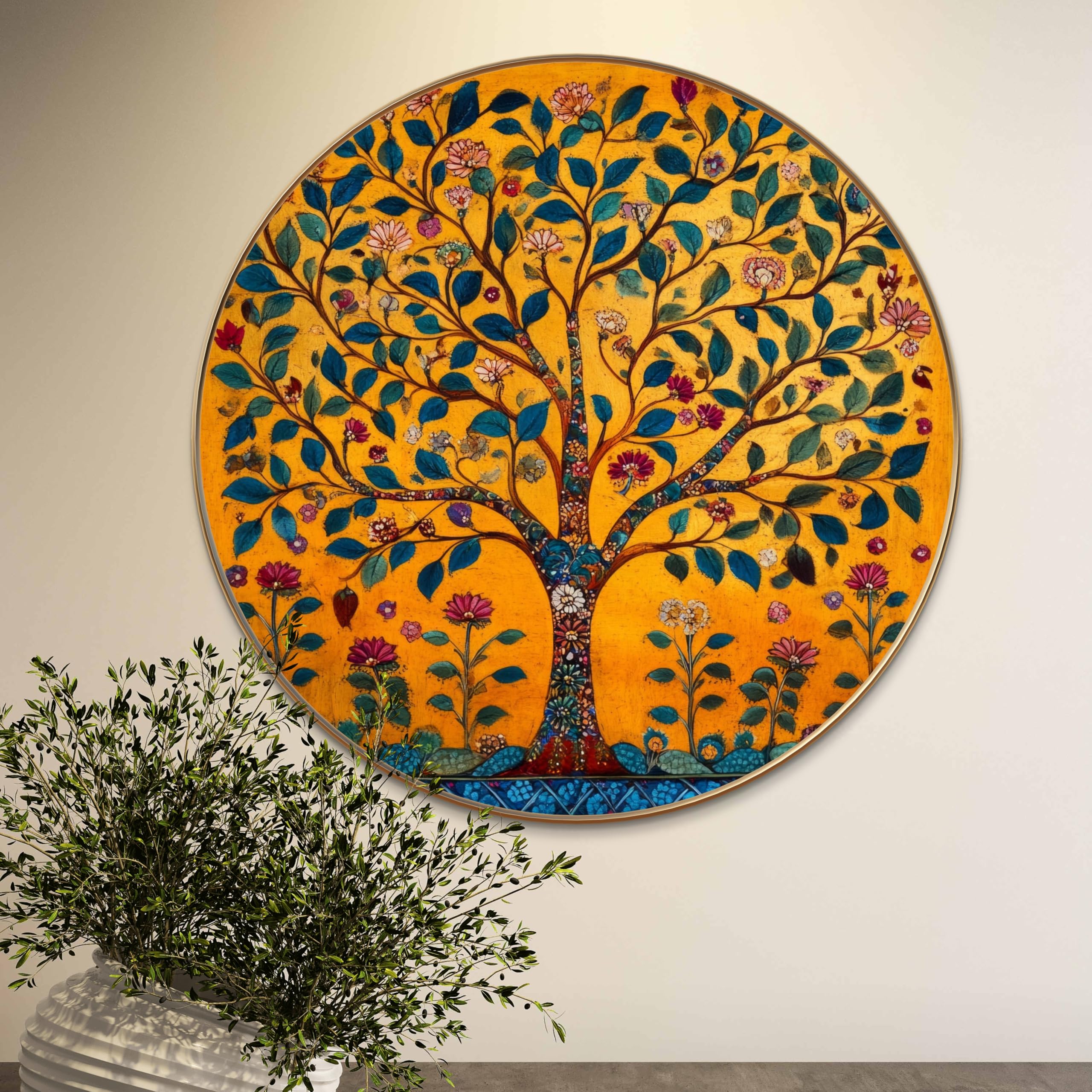 Vibrant Tree of Life Painting - Boho Wall Art -1 Vibrant Tree of Life Painting - Boho Wall Art -1