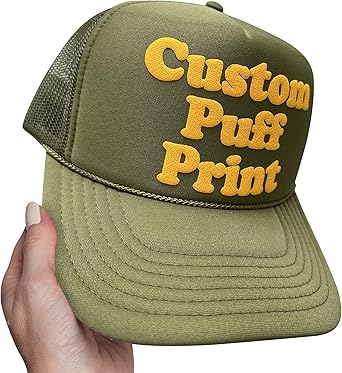 Personalized Foam Trucker Hat Custom Foam Trucker Caps Custom Puff Print Trucker Hat