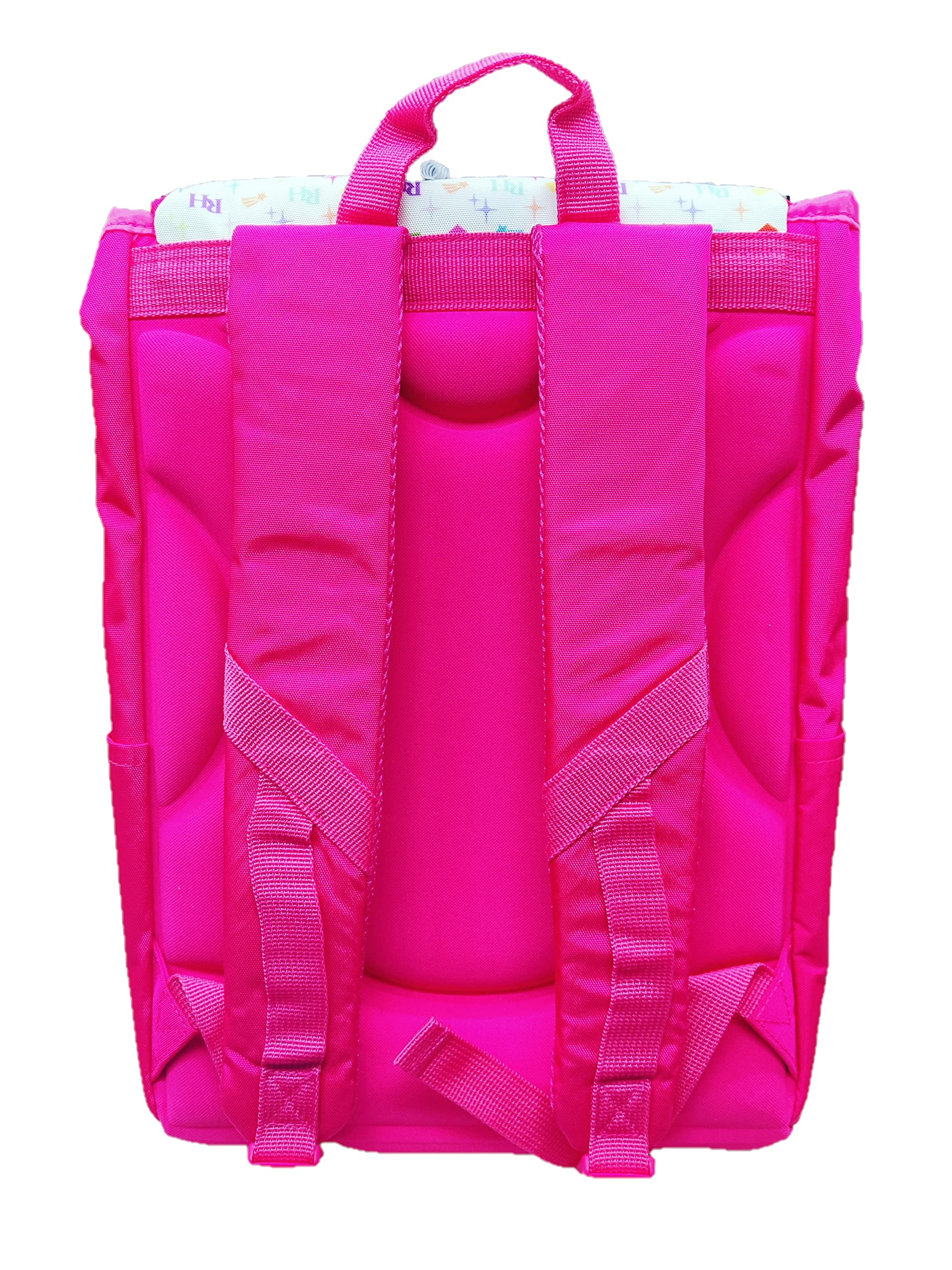 Schoolpack Zaino Rainbow High Estensibile 40x29x14 cm + Astuccio 3 Zip Completo + Portachiavi Paillettes e Braccialetto Amicizia in Omaggio